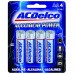 Battery AA,  AC Delco - 4 Pack